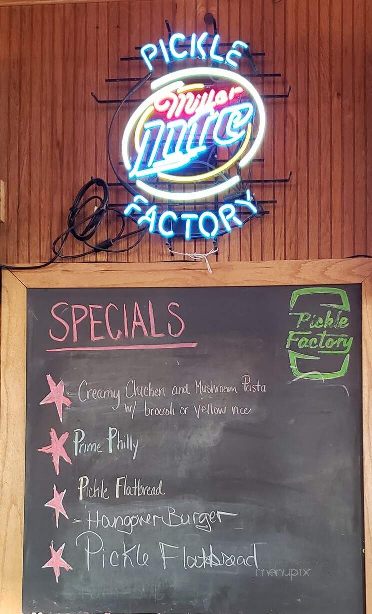 Pickle Factory - Pepin, WI menu_pic