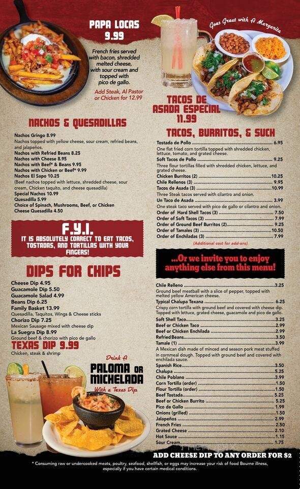 Mi Casita Mexican Restaurant - Fort Payne, AL menu_pic