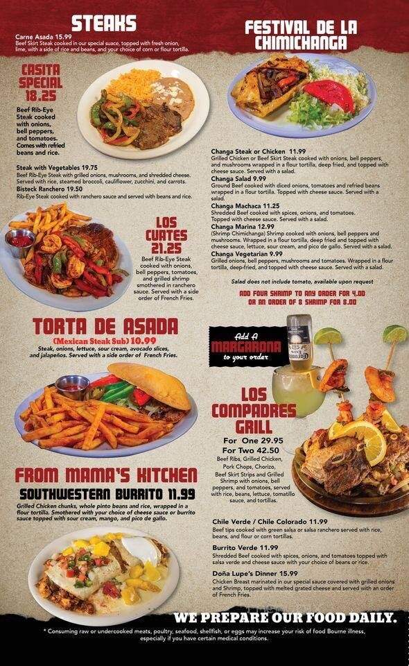 Mi Casita Mexican Restaurant - Fort Payne, AL menu_pic