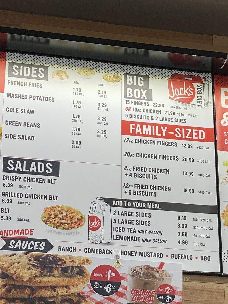Jack's Family Restaurant - Ohatchee, AL menu_pic