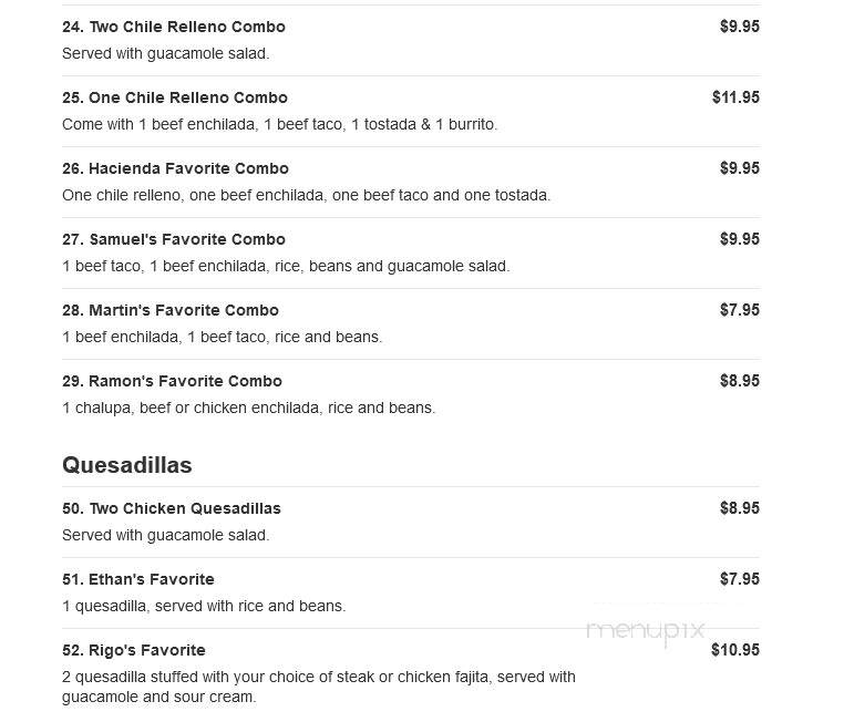 La Bamba Mexican Cafe - Dothan, AL menu_pic