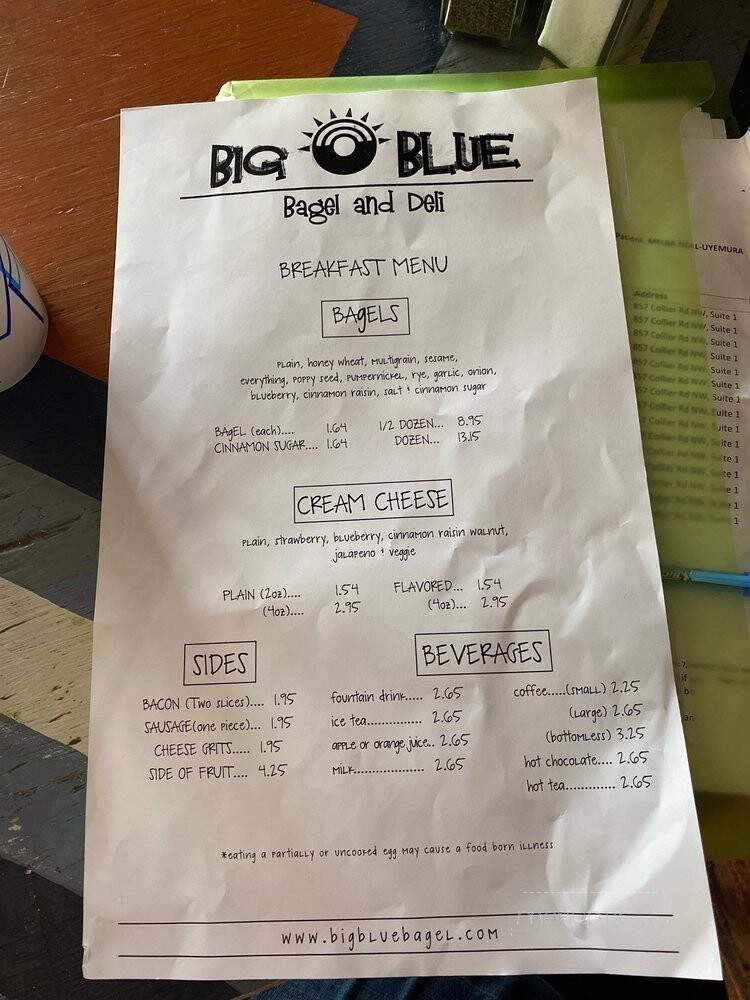 Big Blue Bagel & Deli - Auburn, AL