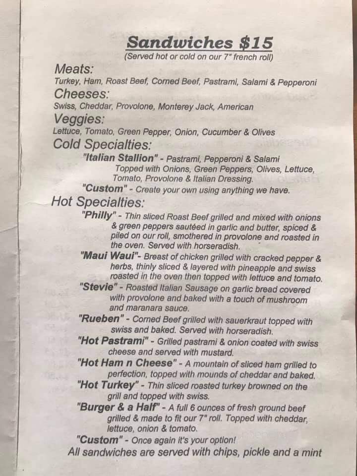 Peace On Earth Restaurant - Unalakleet, AK menu_pic