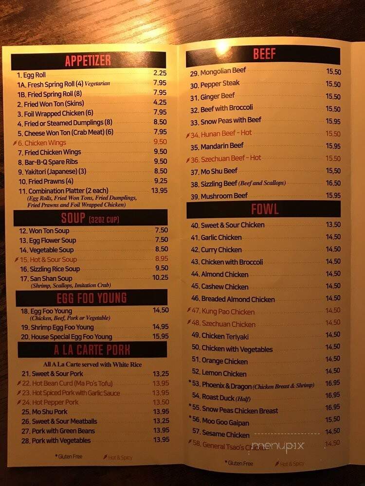 China Lights - Anchorage, AK menu_pic
