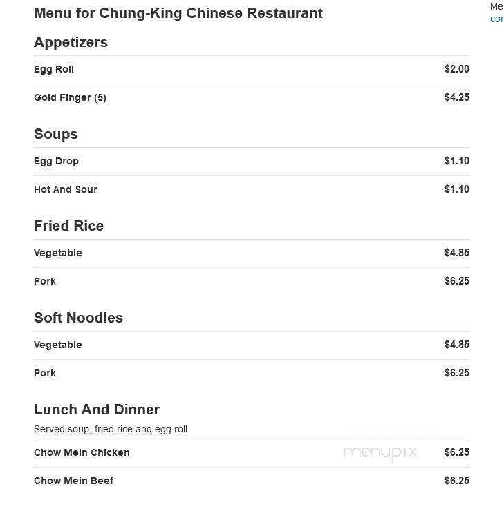 Chung-King Chinese Restaurant - North Little Rock, AR