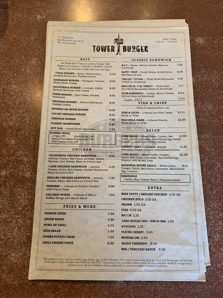 Tower Burger - San Francisco, CA