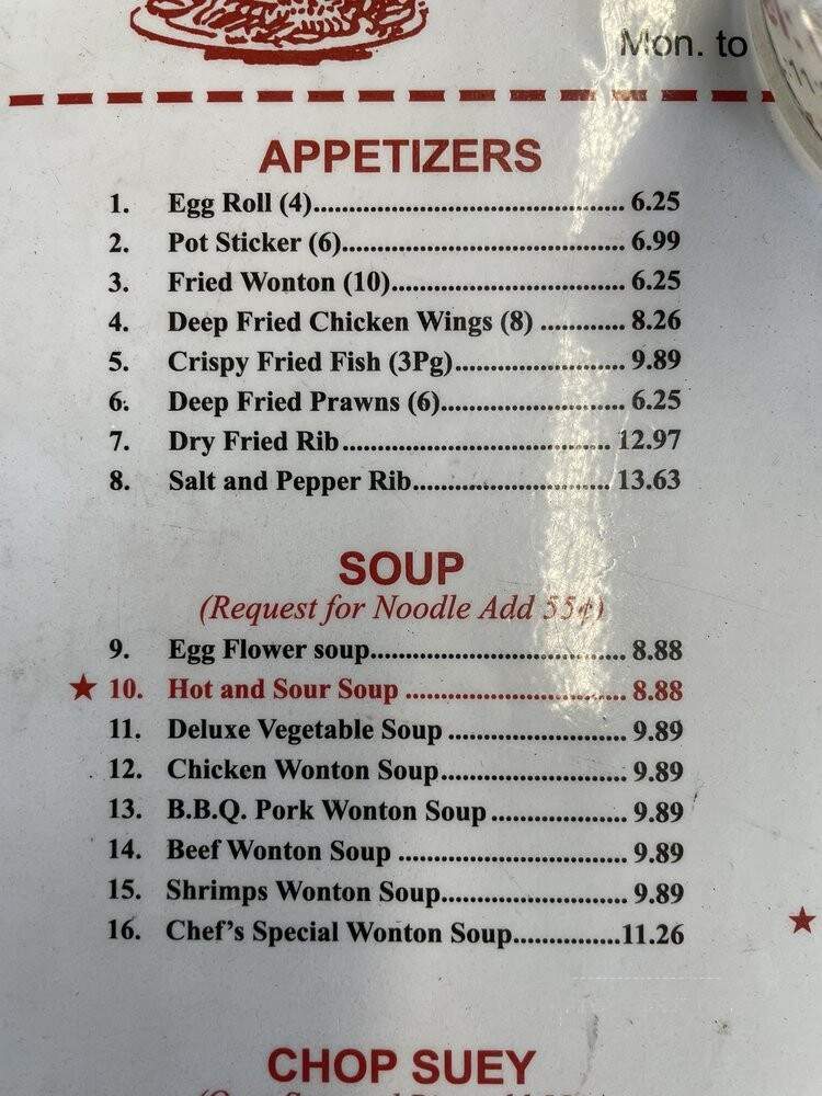 Peking Wok Restaurant - San Francisco, CA menu_pic