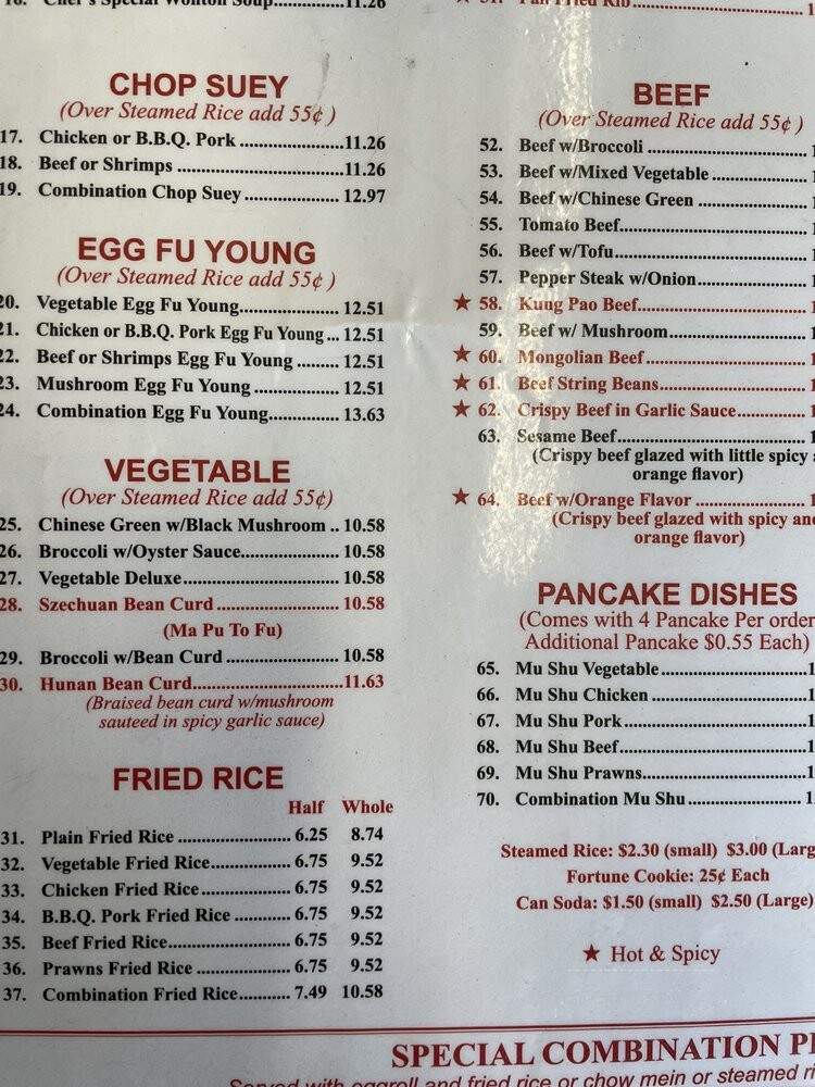 Peking Wok Restaurant - San Francisco, CA menu_pic