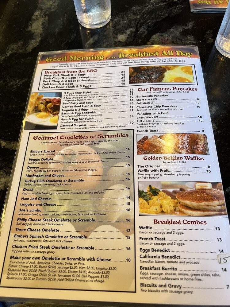 Embers - Pinole, CA menu_pic