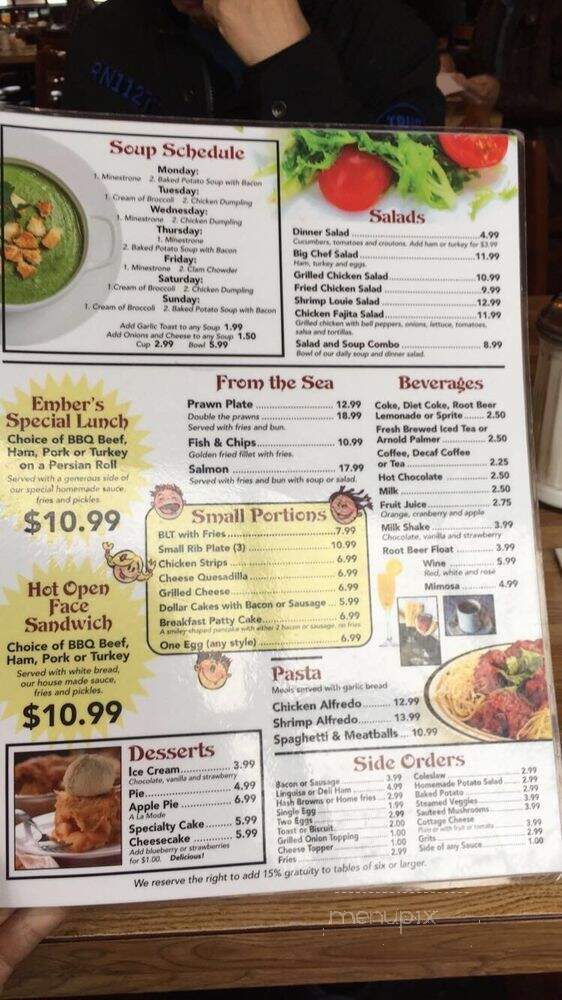 Embers - Pinole, CA menu_pic