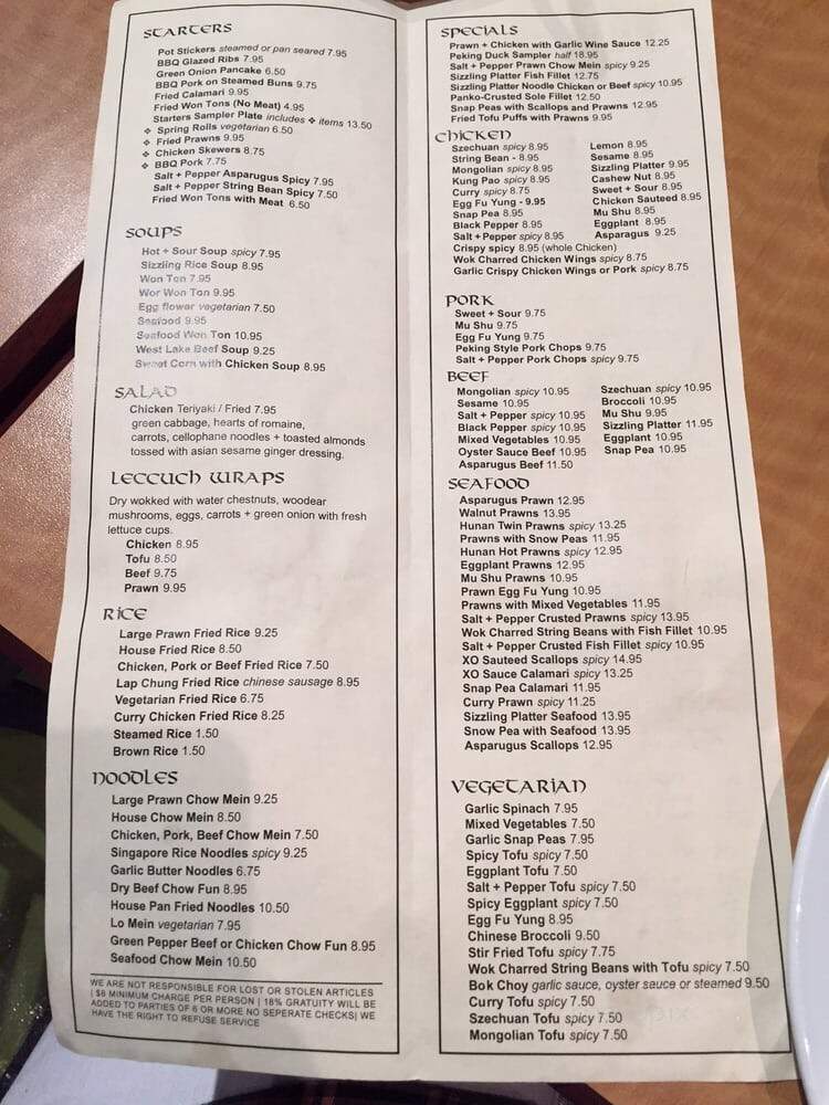Hunan Villa - Pinole, CA menu_pic