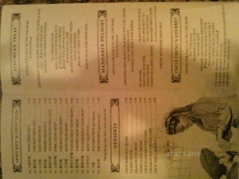 Uncle Chung's Szechuan - Pinole, CA menu_pic