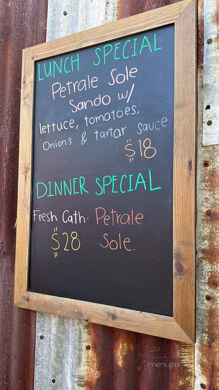 Schooner's Wharf - Cayucos, CA menu_pic