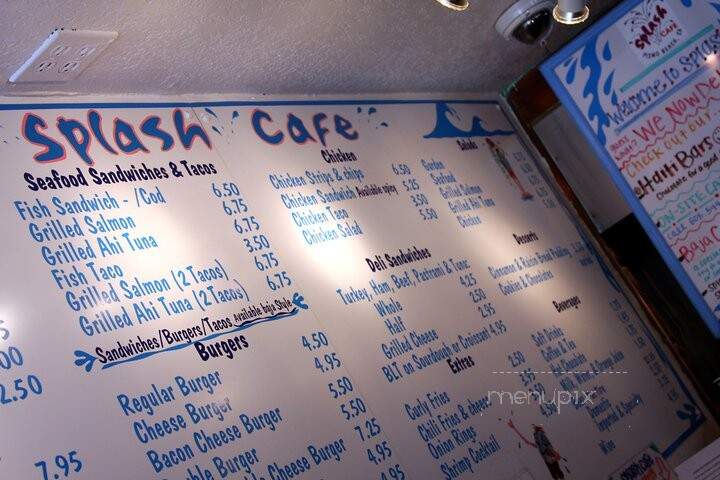 Splash Cafe - San Luis Obispo, CA menu_pic