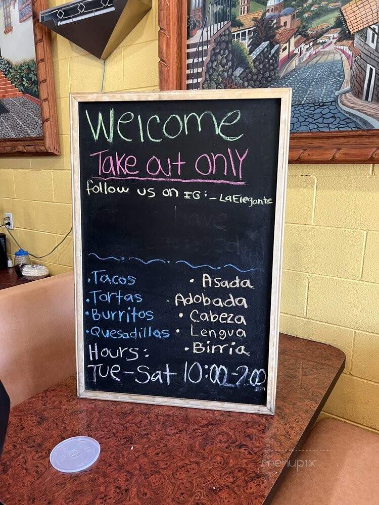 La Elegante - Fresno, CA menu_pic