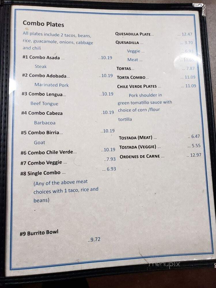 La Elegante - Fresno, CA menu_pic