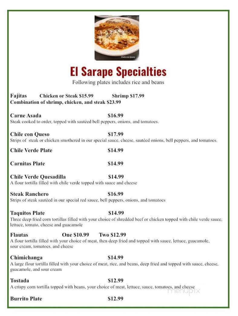 El Sarape Mexican Restaurant - Pixley, CA