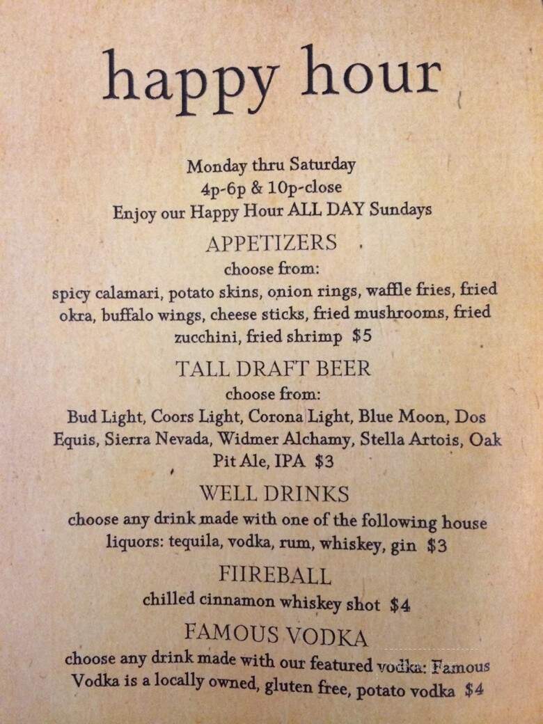 Oak Pit - Porterville, CA menu_pic