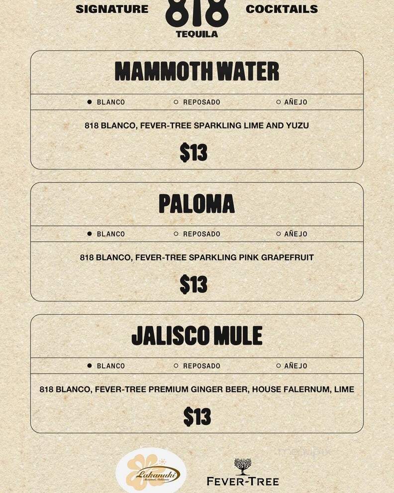 Lakanuki - Mammoth Lakes, CA menu_pic