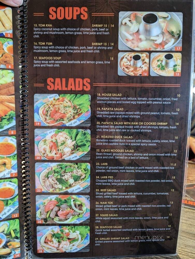 Krua Thai Restaurant - North Hollywood, CA menu_pic