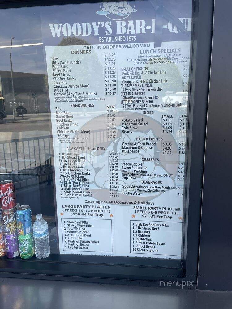 Woody's Bar-B-Que - Inglewood, CA menu_pic
