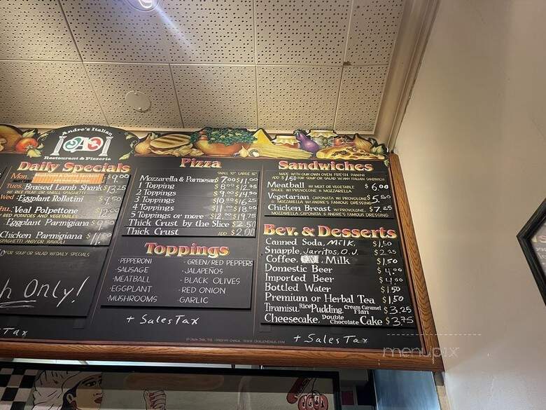 Andre's Restaurant - Los Angeles, CA menu_pic