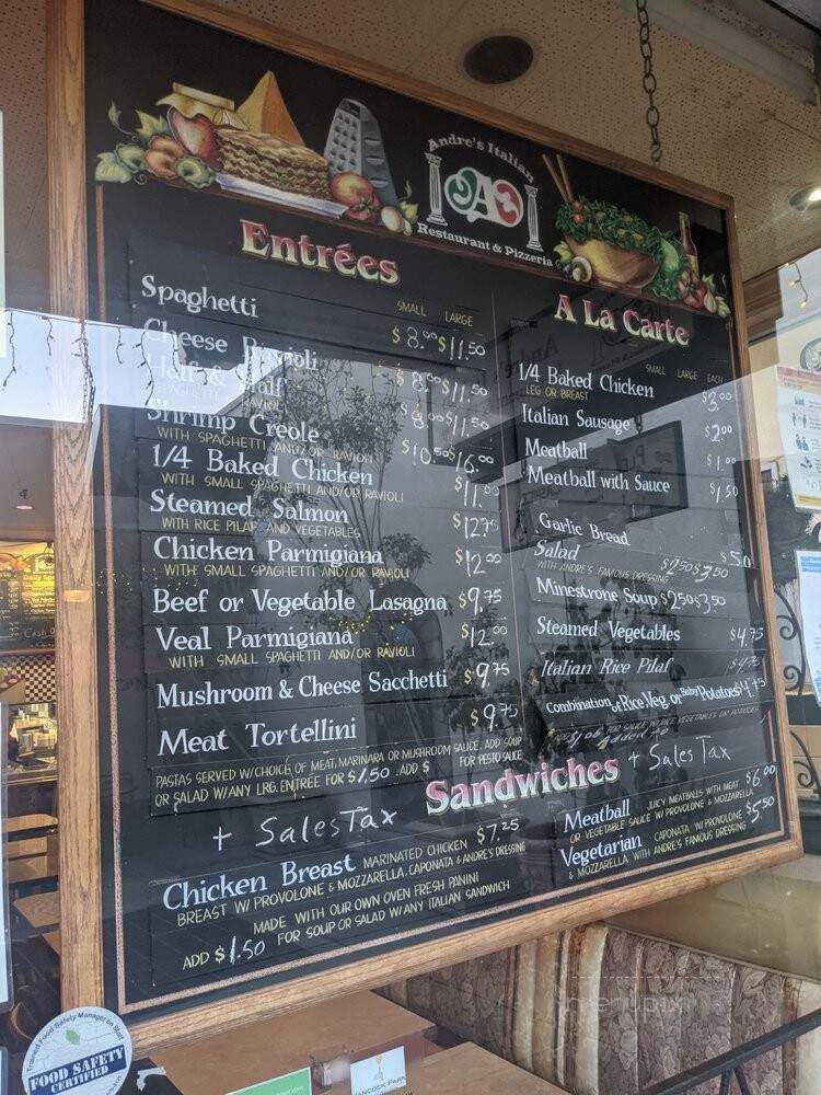 Andre's Restaurant - Los Angeles, CA menu_pic