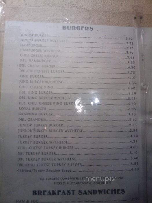 Fred's Downhome Burgers - Los Angeles, CA menu_pic