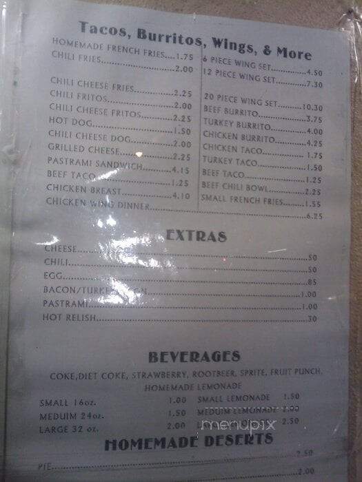 Fred's Downhome Burgers - Los Angeles, CA menu_pic