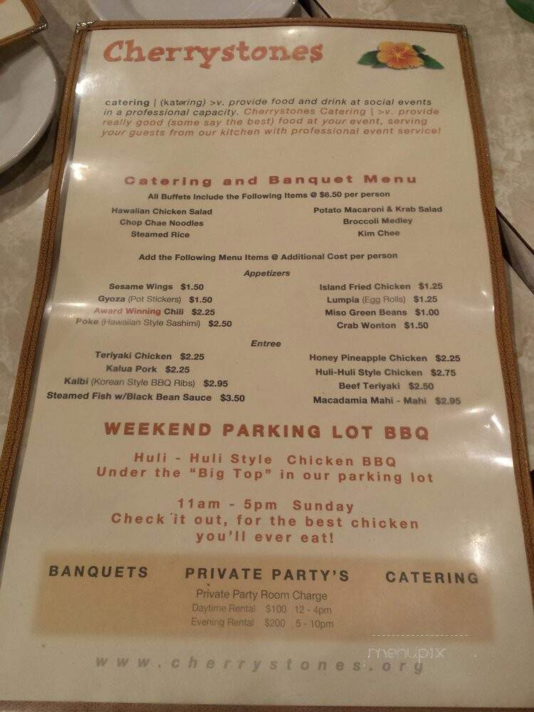 Cherrystones Grill & Grotto - Gardena, CA menu_pic