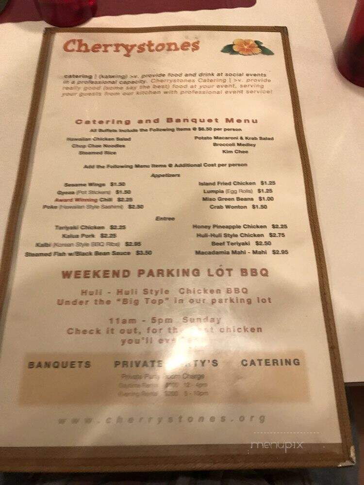 Cherrystones Grill & Grotto - Gardena, CA menu_pic