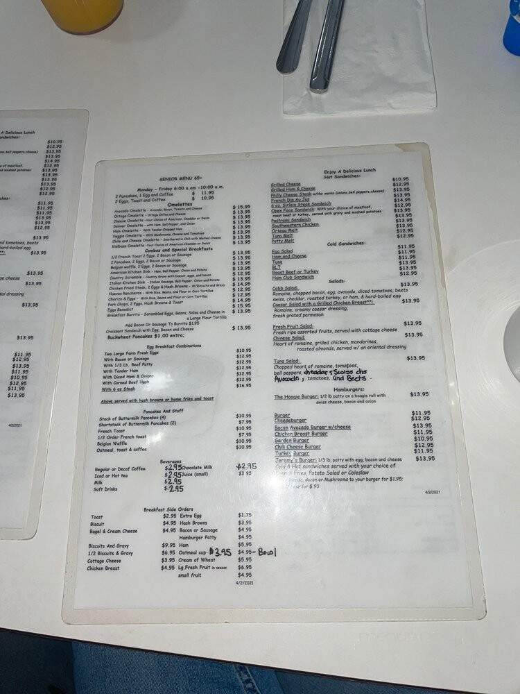 Jeremy's Restaurant - La Crescenta, CA menu_pic