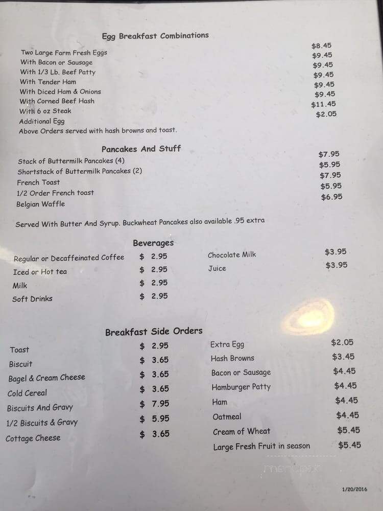 Jeremy's Restaurant - La Crescenta, CA menu_pic