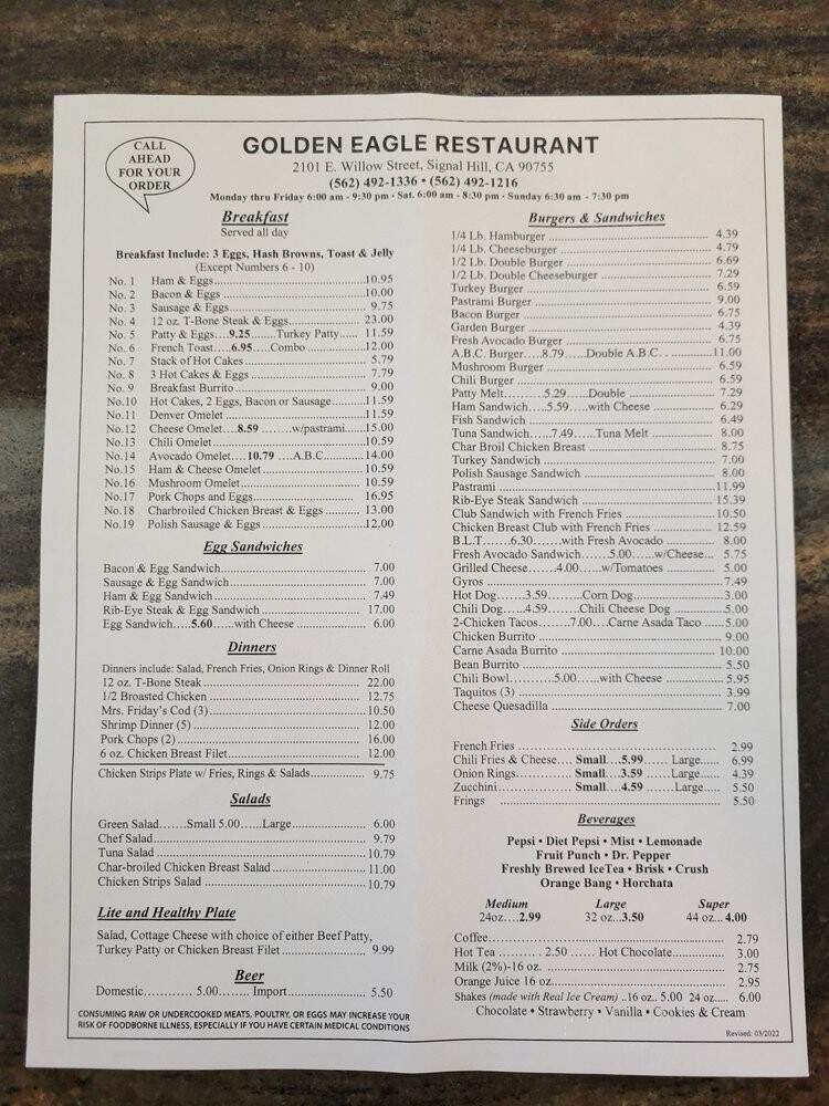 Golden Eagle Restaurant - Signal Hill, CA