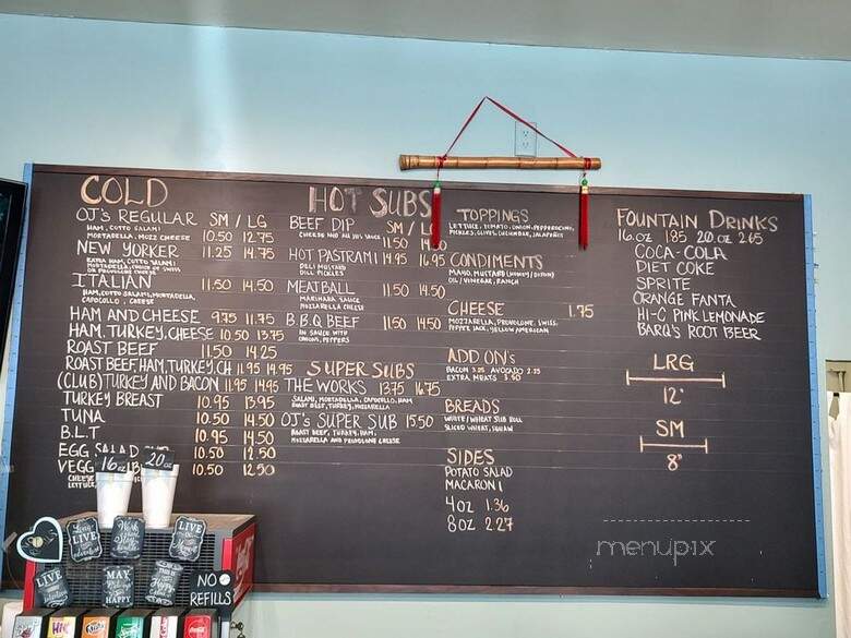 O J's Submarines - Lakewood, CA menu_pic