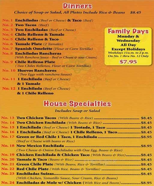 Casa Gamino - Pico Rivera, CA menu_pic