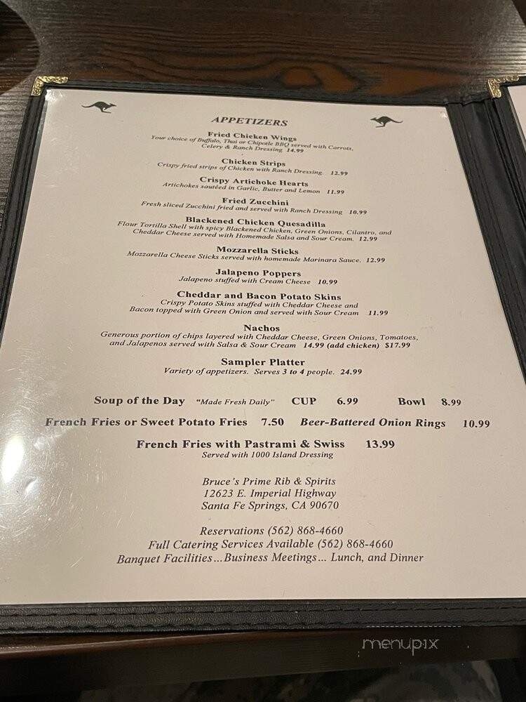 Bruce's Restaurant - Santa Fe Springs, CA menu_pic