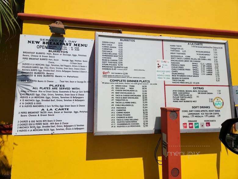 Pepe's Mexican Food - Temple City, CA menu_pic