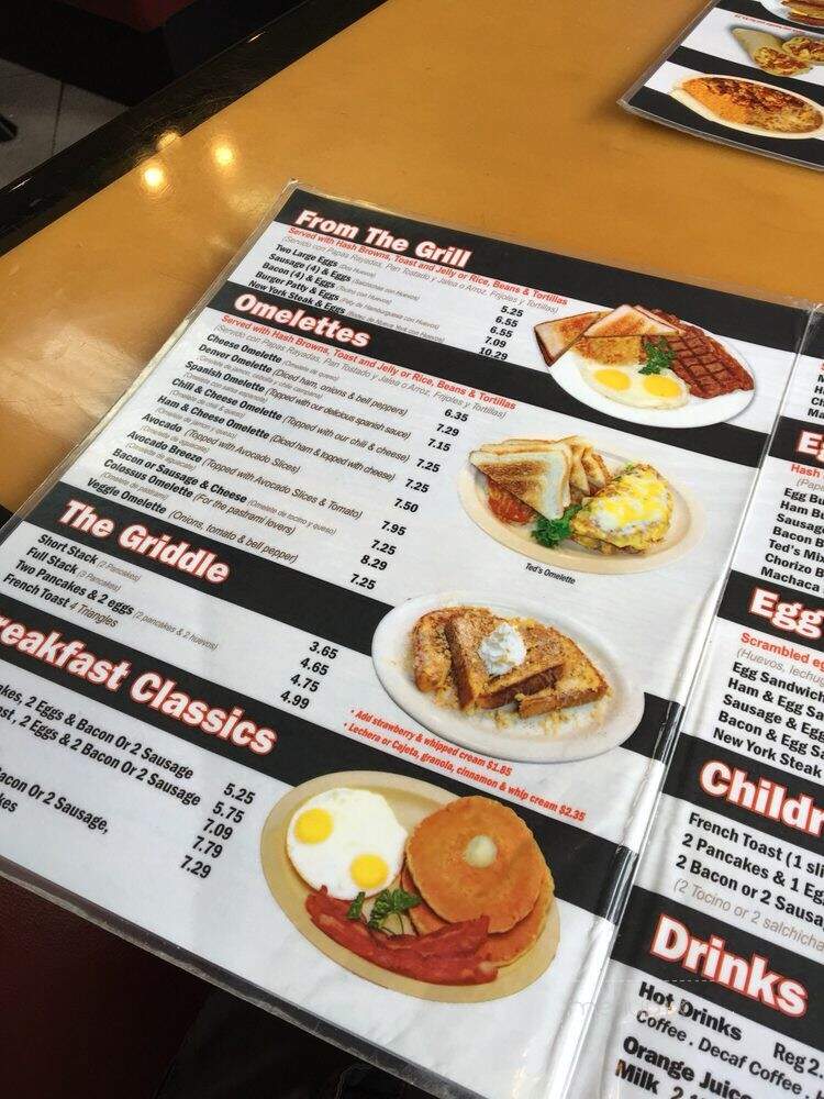 Ted's Burgers - Anaheim, CA menu_pic