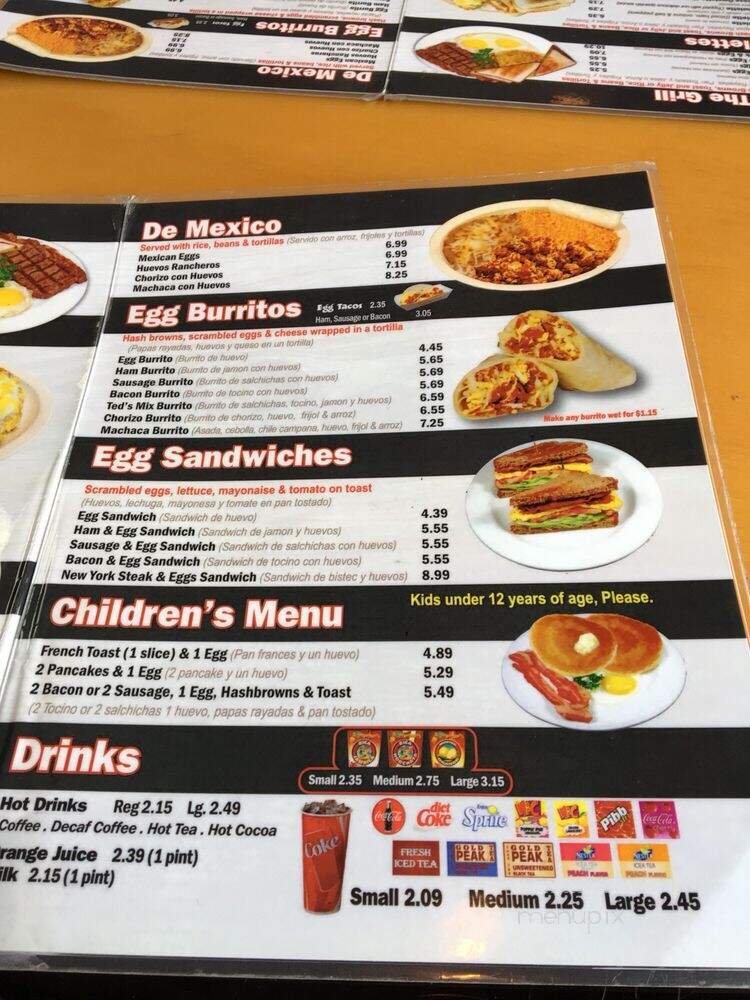 Ted's Burgers - Anaheim, CA menu_pic