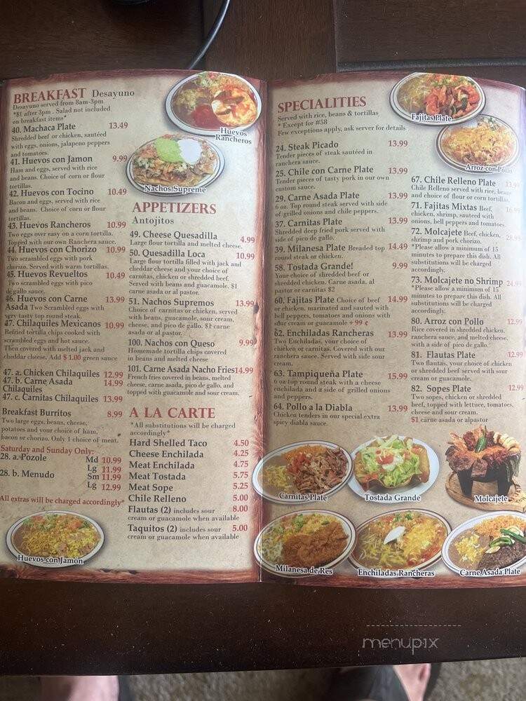 El Farolito Jr - Anaheim, CA menu_pic