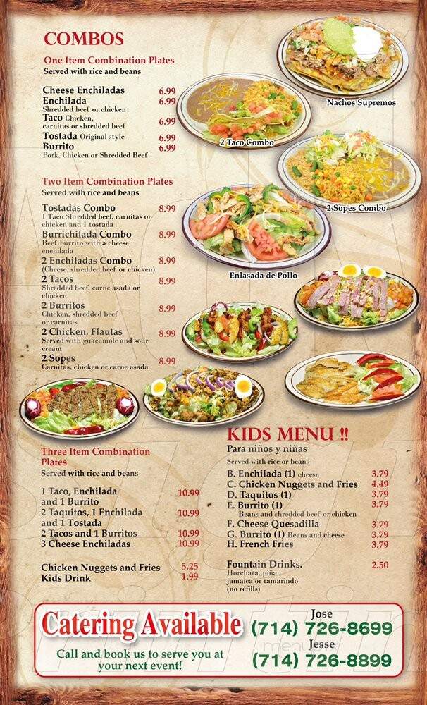 El Farolito Jr - Anaheim, CA menu_pic
