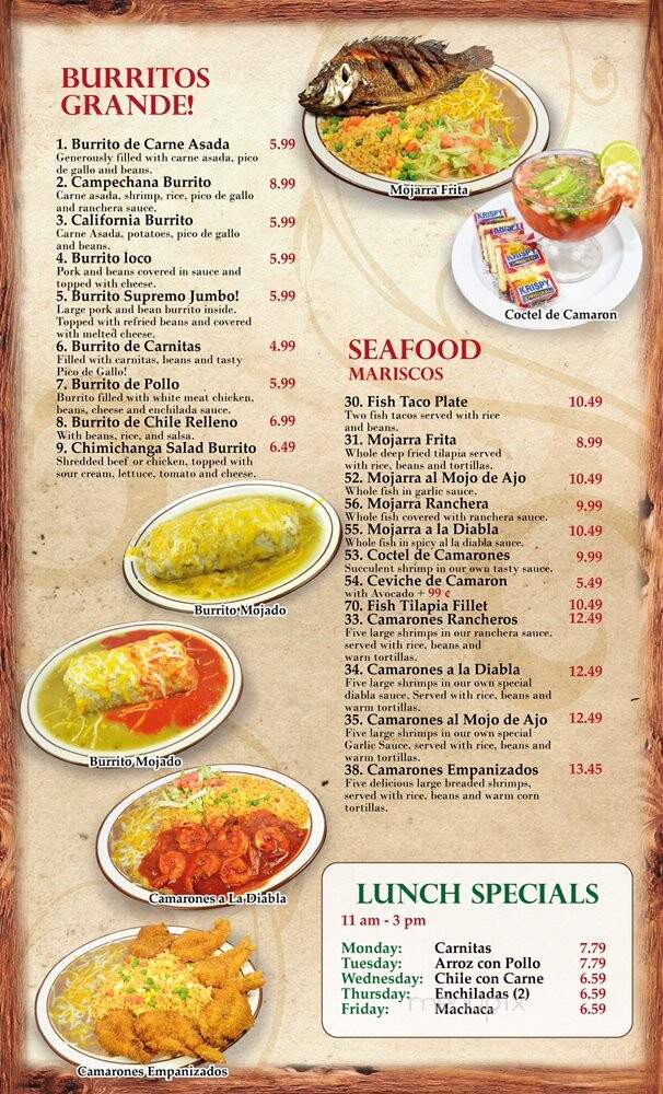 El Farolito Jr - Anaheim, CA menu_pic