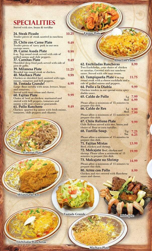 El Farolito Jr - Anaheim, CA menu_pic