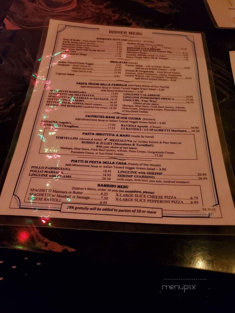Angelo's & Vinci's Restaurant - Fullerton, CA