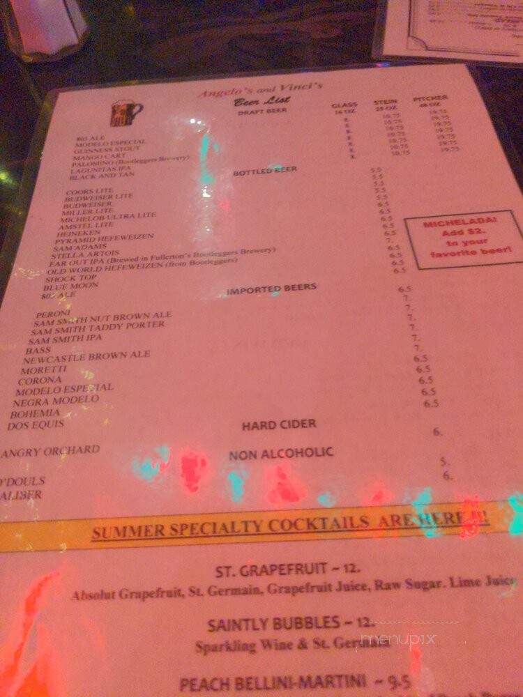 Angelo's & Vinci's Restaurant - Fullerton, CA