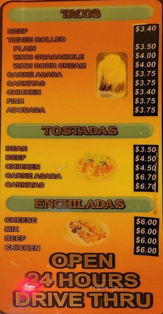 Robertitos Mexican Food - Fallbrook, CA menu_pic