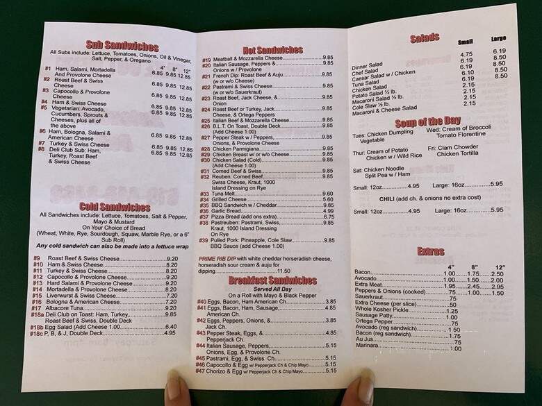 Antonelli's Deli - El Cajon, CA menu_pic