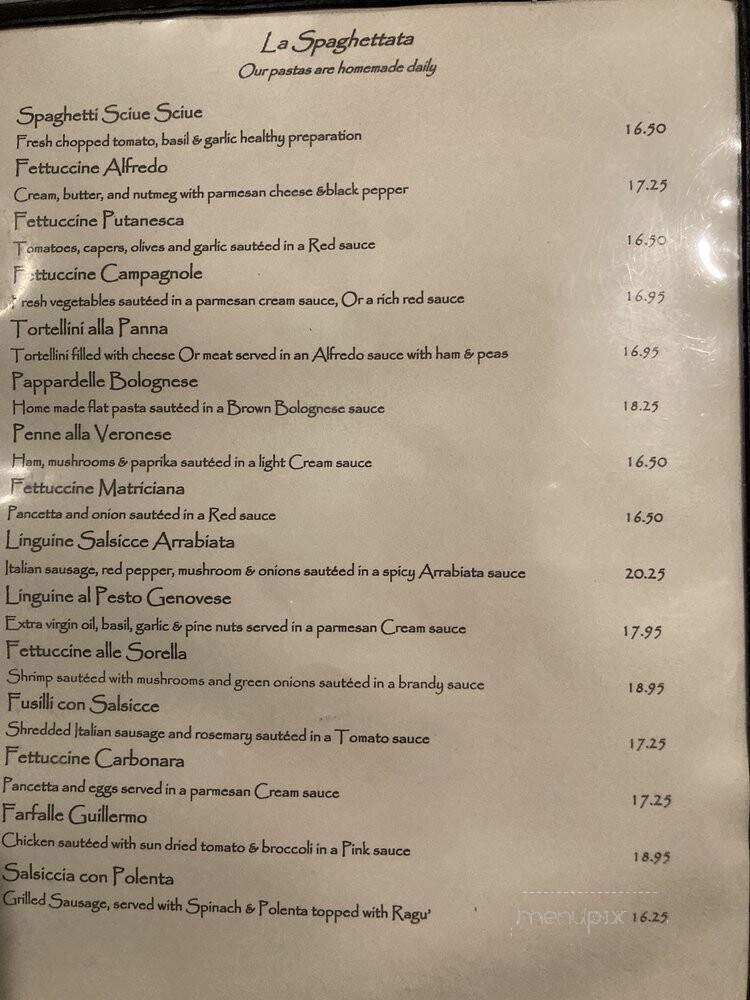Le Donne Cucina Italiana - Palm Desert, CA menu_pic