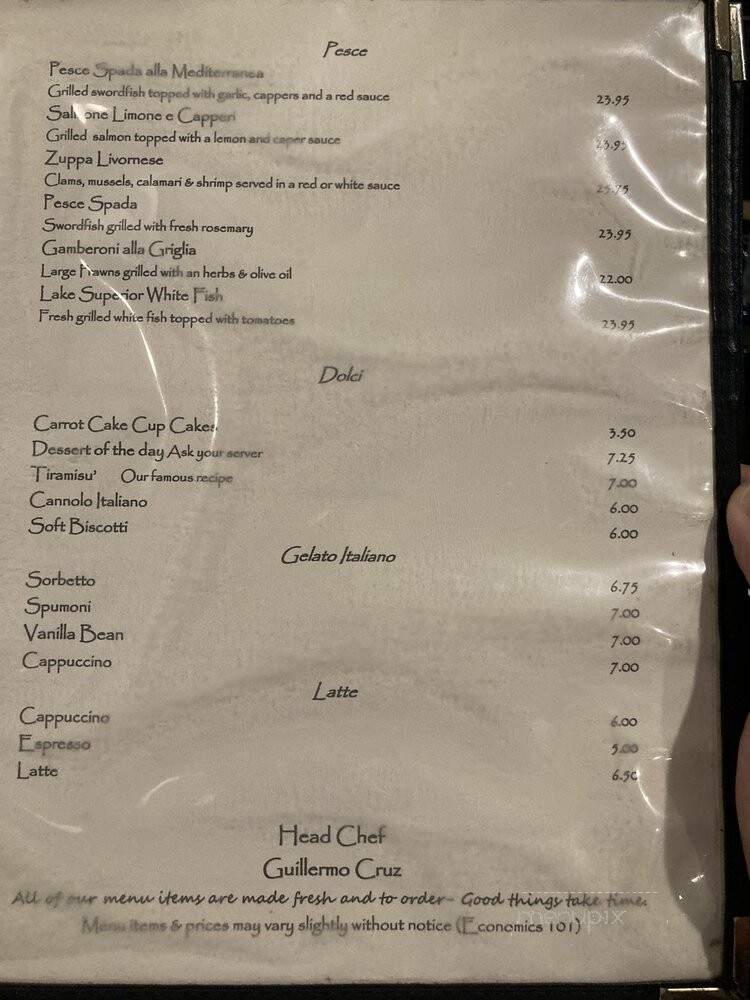 Le Donne Cucina Italiana - Palm Desert, CA menu_pic